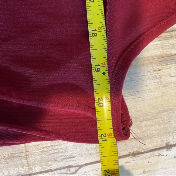 Ashley Stewart Maxi Dress Maroon Sz 18/20 NWT - Picture 8 of 10